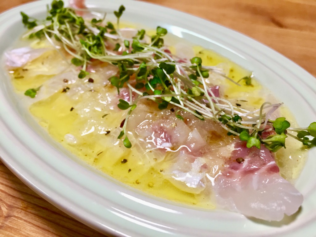 白身魚のカルパッチョ クック井上 のカンタンレシピ 飲食の求人 転職 就職なら ジョブ レストラン